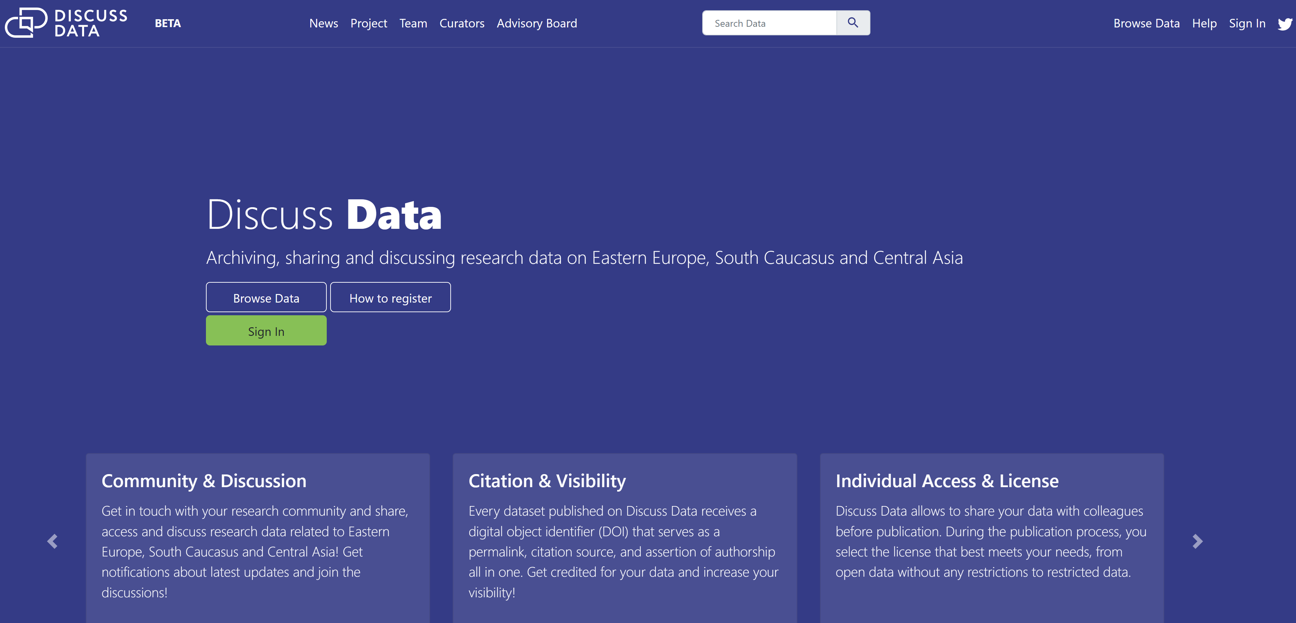 Thumbnail for service Discuss Data