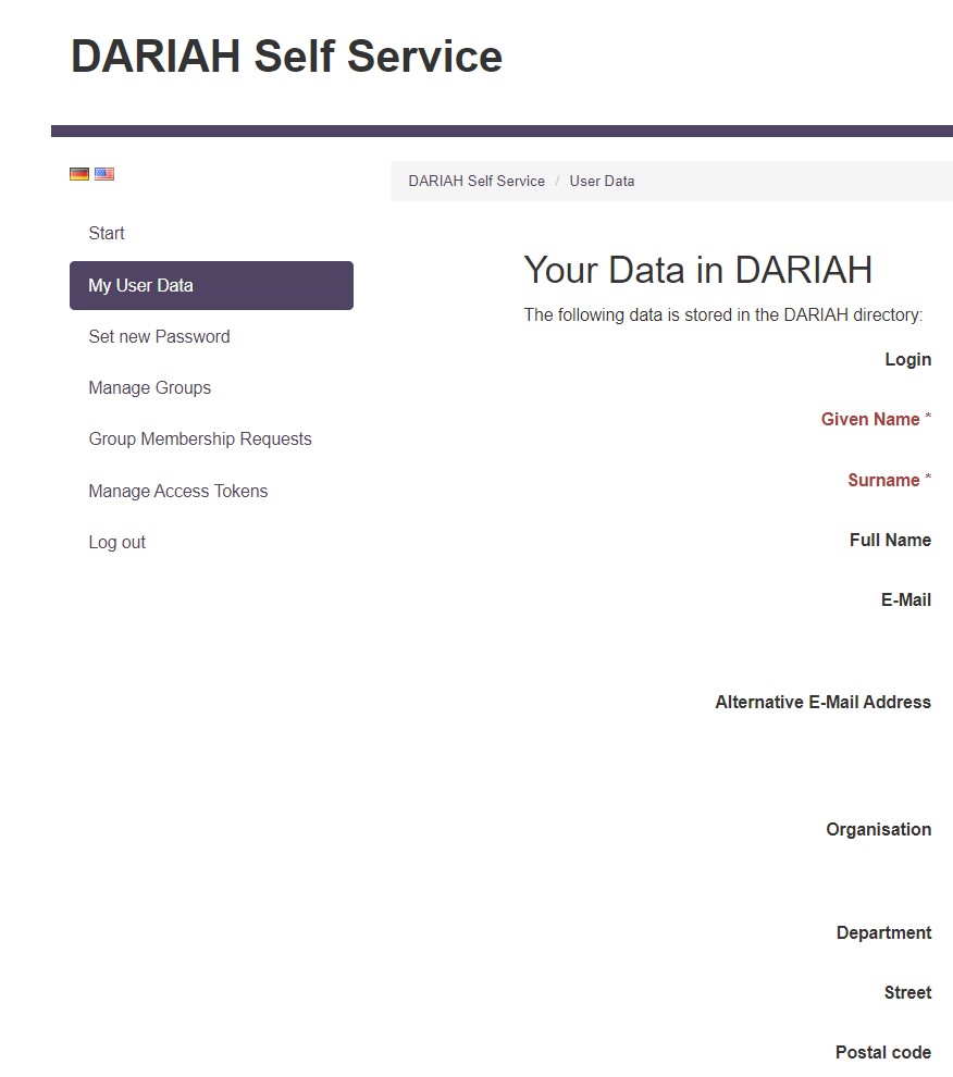 Thumbnail for service DARIAH Authentication and Authorization (AAI)